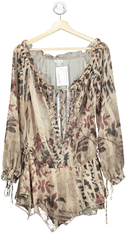 Jaded London Floral Long Sleeve Romper UK 6