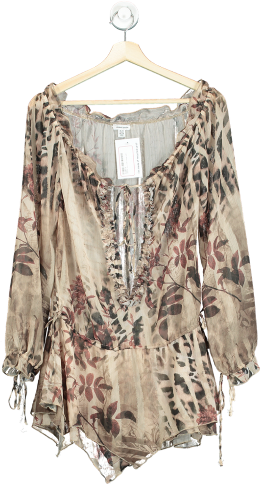 Jaded London Floral Long Sleeve Romper UK 6