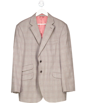 Charles Tyrwhitt Grey Single Breasted Slim Fit Wool Blazer 46r UK 46" CHEST