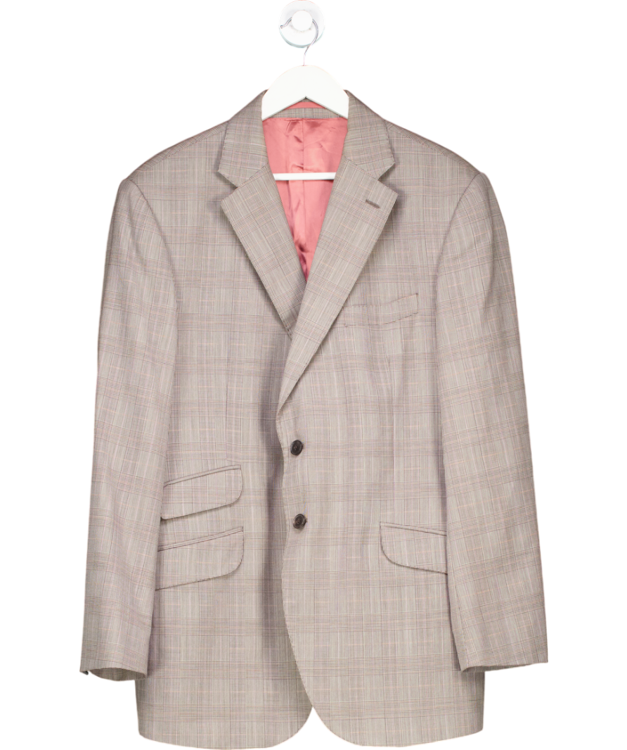 Charles Tyrwhitt Grey Single Breasted Slim Fit Wool Blazer 46r UK 46" CHEST