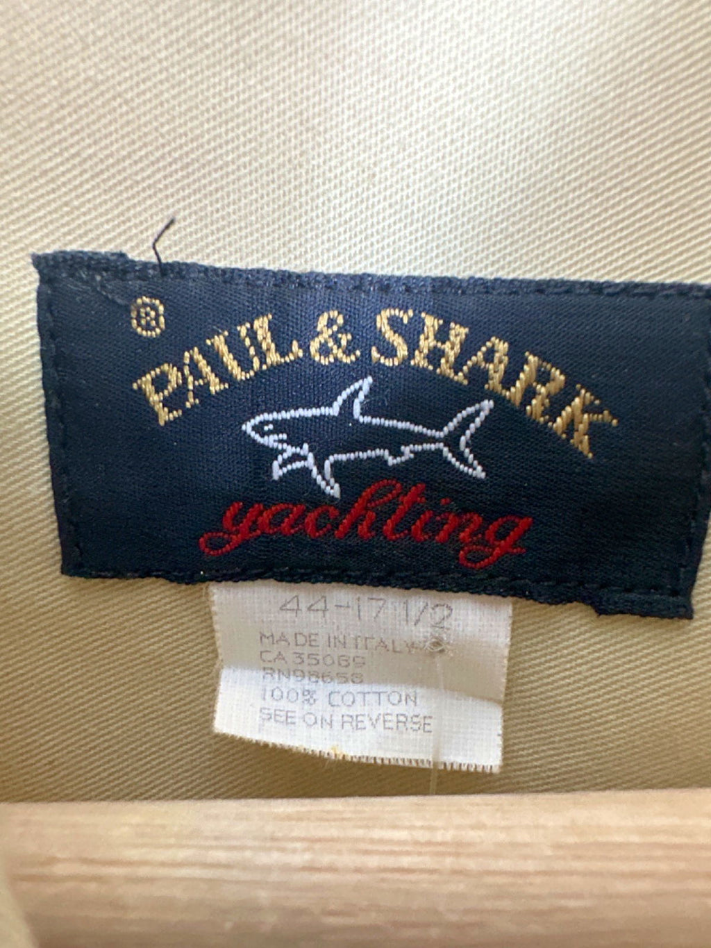 Paul & Shark Beige Yachting Shirt UK XXL