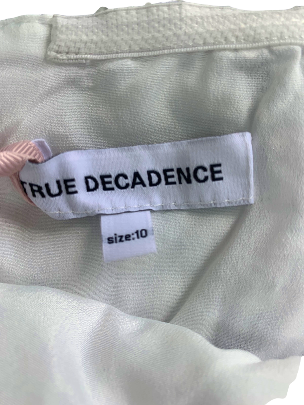 True Decadence Silver Sequin Strapless Dress UK 10