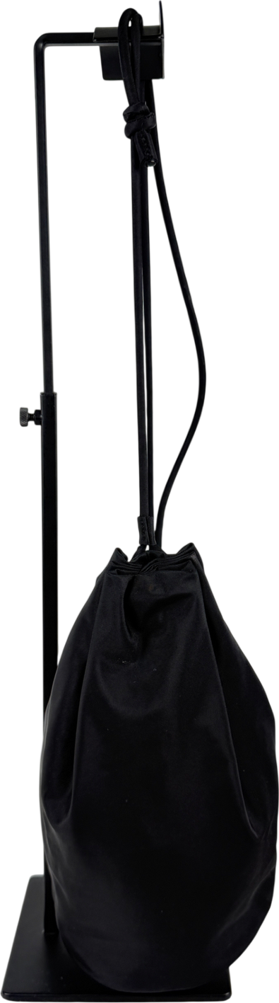 cos Black Drawstring Crossbody Bag - Nylon
