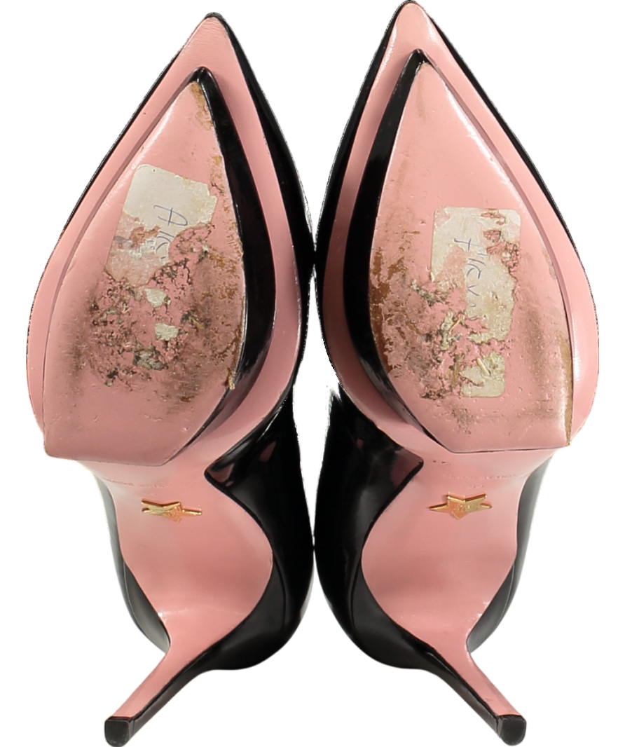 JF London Black Patent Leather Pointed Heels UK 6 EU 39 👠