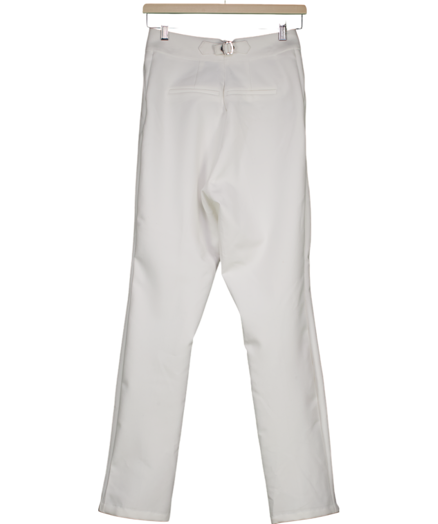 M&S White Tailored Trousers UK 10