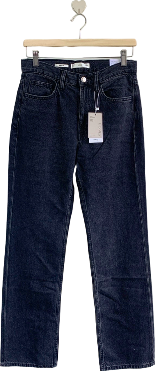 Mango Black Straight Jeans Matilda UK 8