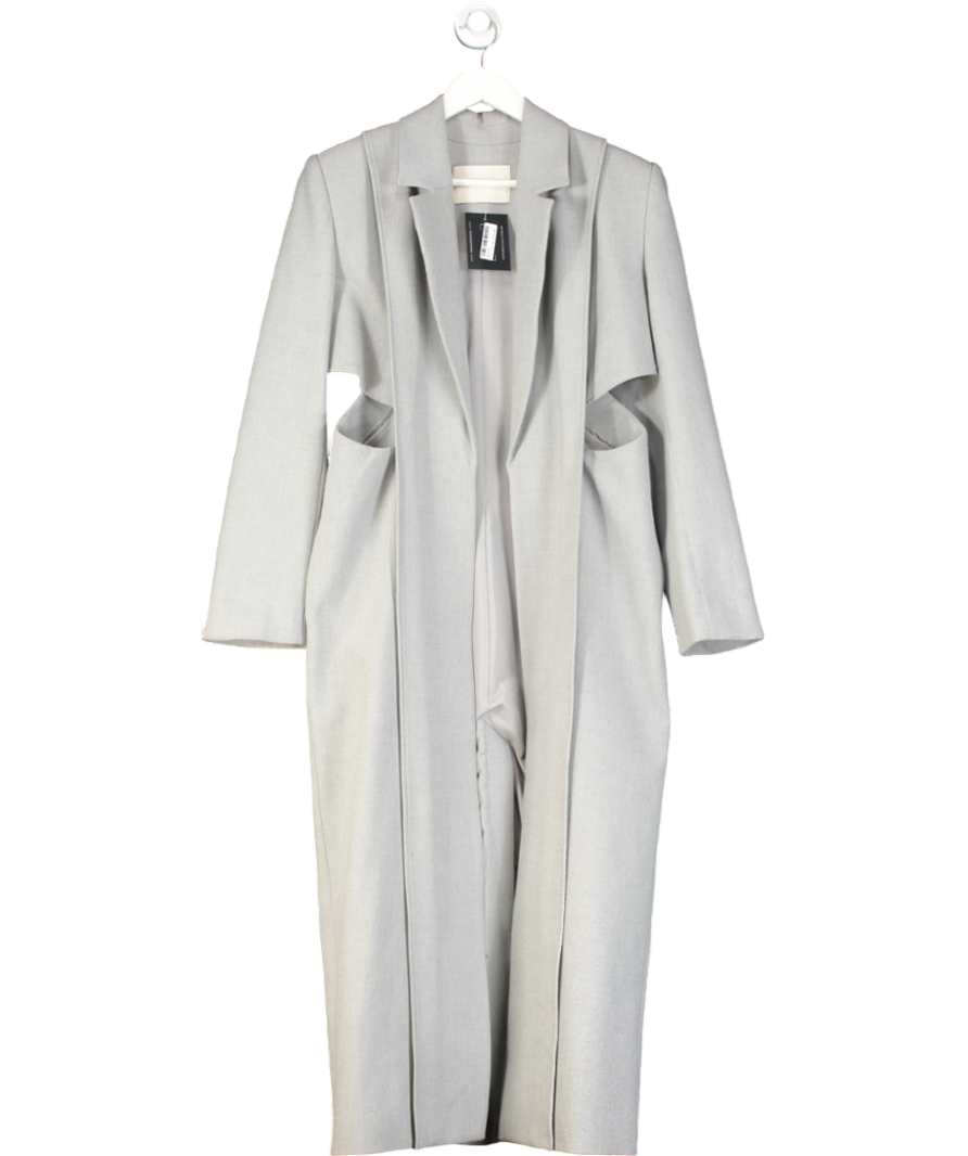 Camilla And Marc Grey Flat Panel Coat With Cut Out Back Detail UK 6