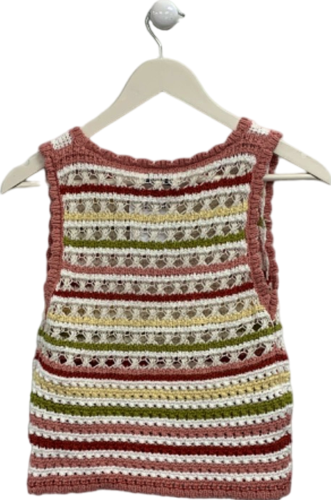 Jacquie The Label Multi-Coloured Crocheted Tank Top S
