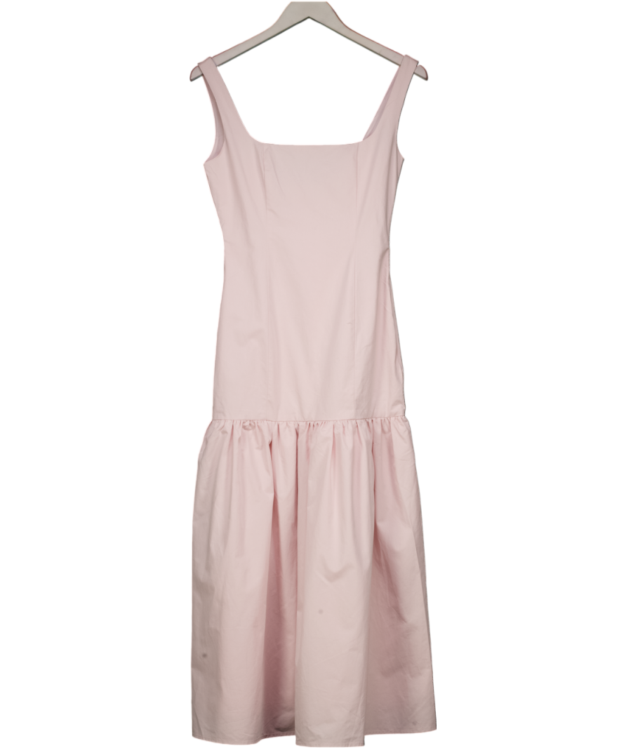 Peppermayo Pink Ladylike Drop Waist Midi Dress UK 6