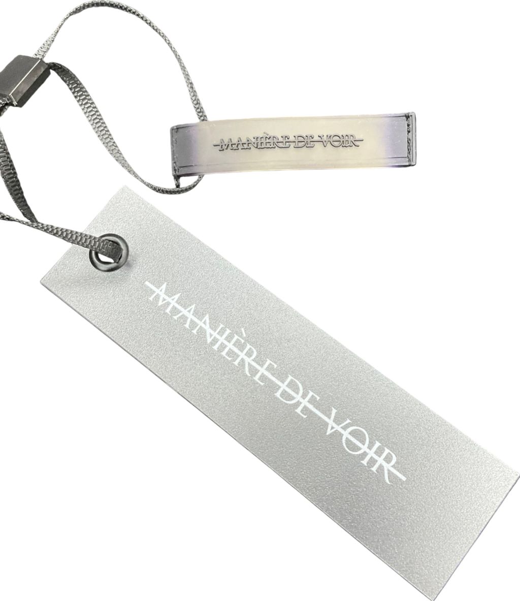 maniere de voir Black Lace Insert Fitted Blazer UK 4