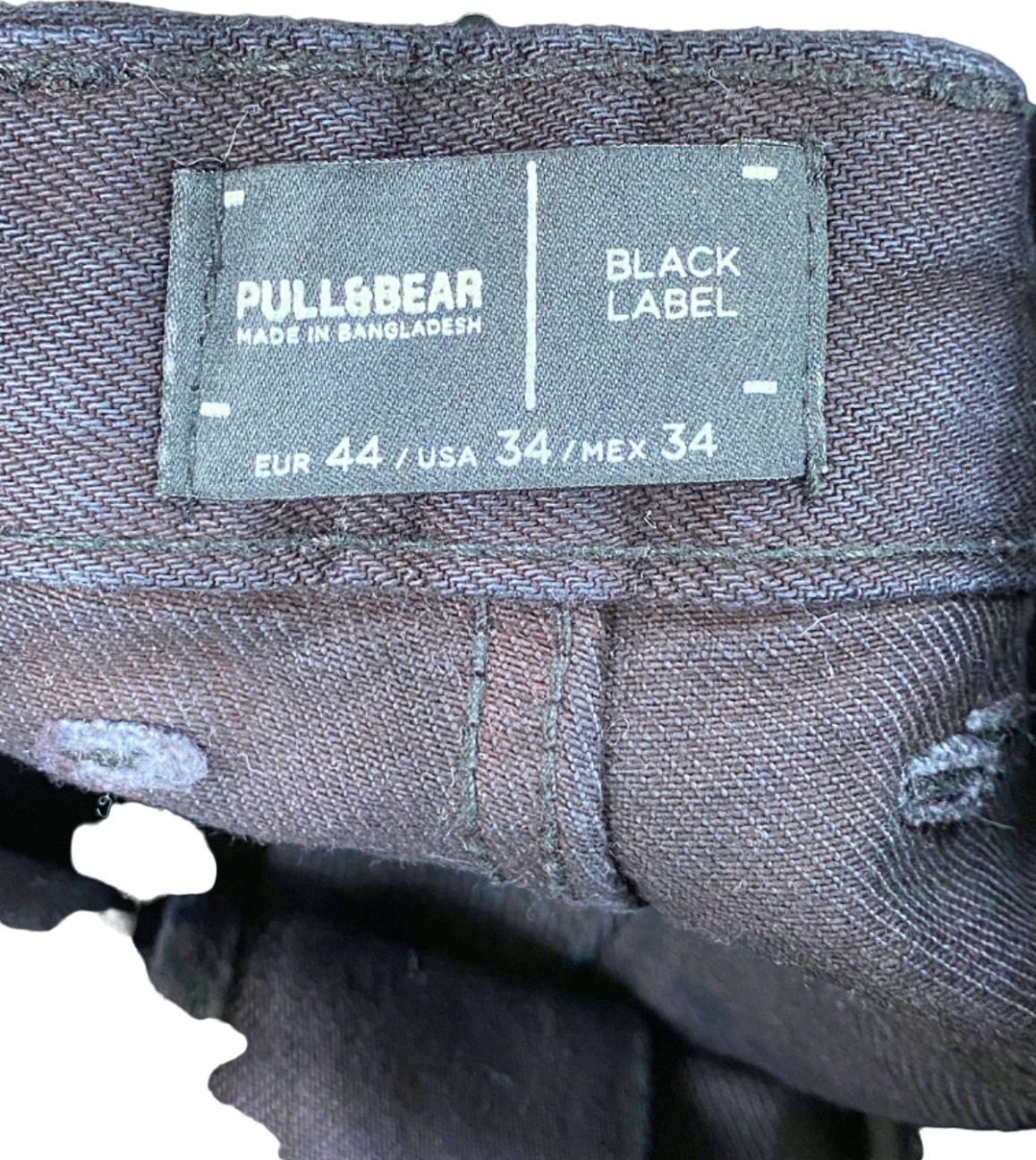 Pull&Bear Black Label Black Jeans UK W34