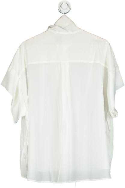 IRO Cream Asymmetric Collar Shirt UK 8