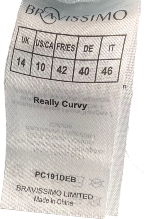 bravissimo Blue Cropped Denim Jacket UK 14