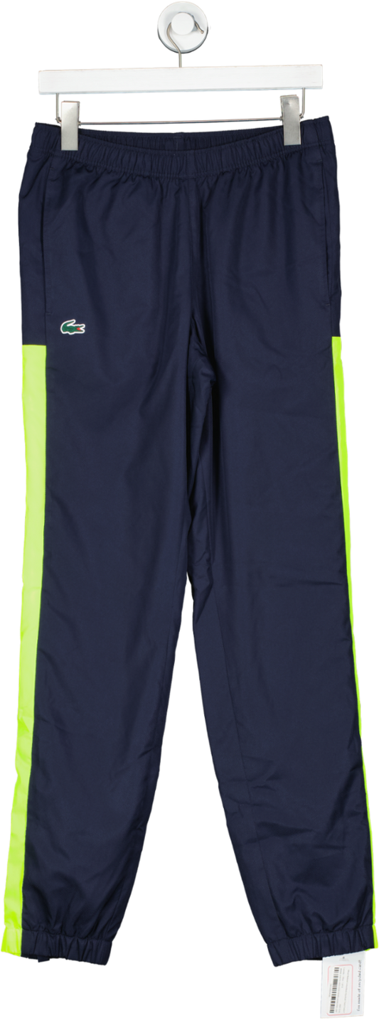 Lacoste Blue Mixed Material Colourblock Sportsuit Track Pants UK S