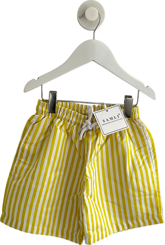 Samli London Yellow Candy Striped Shorts 6 Years