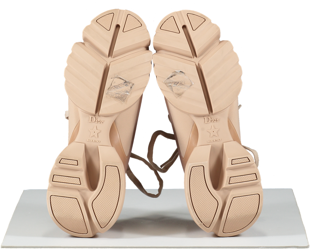Dior D-connect Sneaker Nude Technical Fabric Trainers UK 4.5 EU 37.5 👠