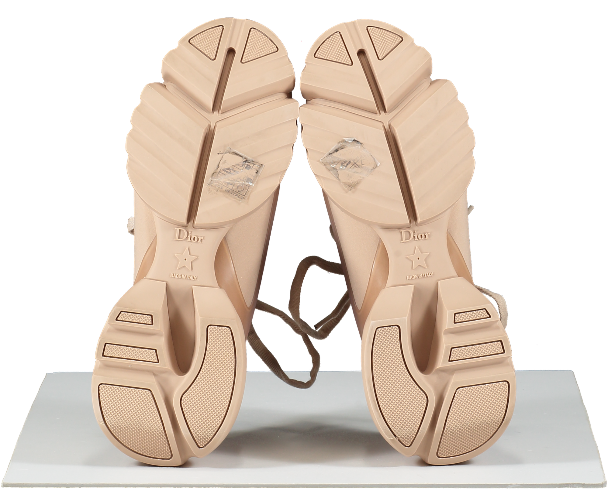 Dior D-connect Sneaker Nude Technical Fabric Trainers UK 4.5 EU 37.5 👠