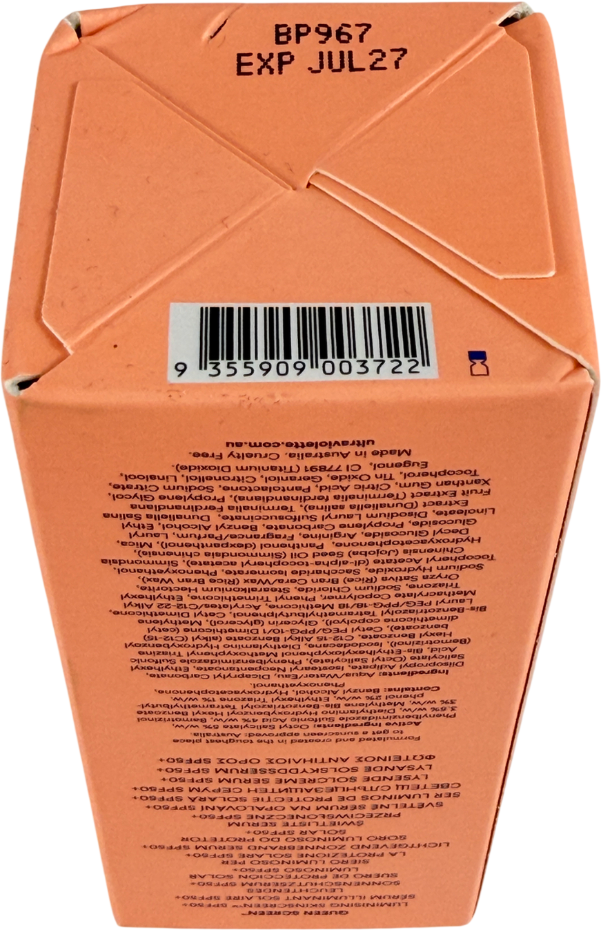 Ultra violette Queen Screen Spf 50+ Luminising Serum Skinscreen 50ml