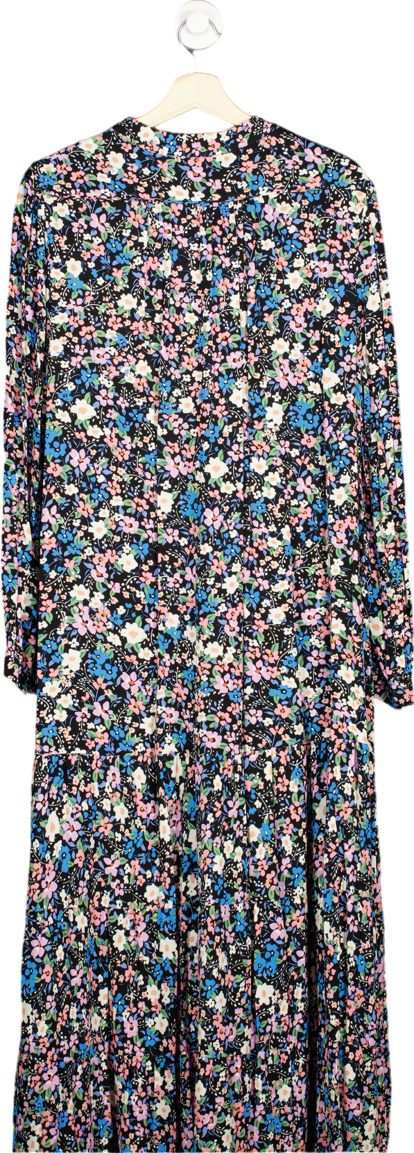 And/Or Black Floral Abigail Floral maxi Dress UK 14