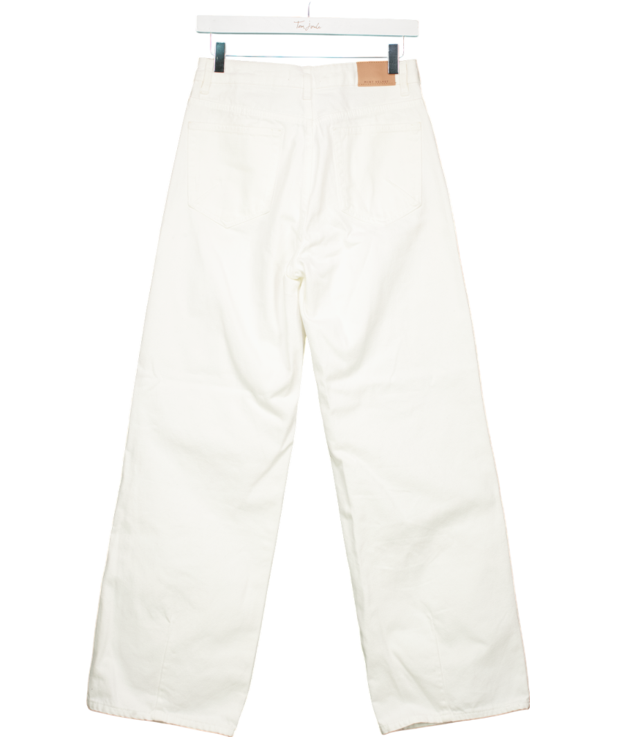 Mint Velvet White Straight Leg Denim Jeans UK 10