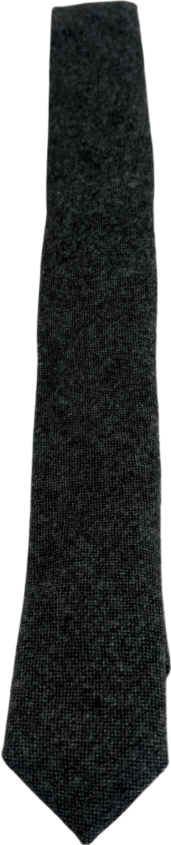 Carven Grey Flex Wool Tie One Size