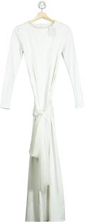 Port De Bras White Long Sleeve Dress UK S
