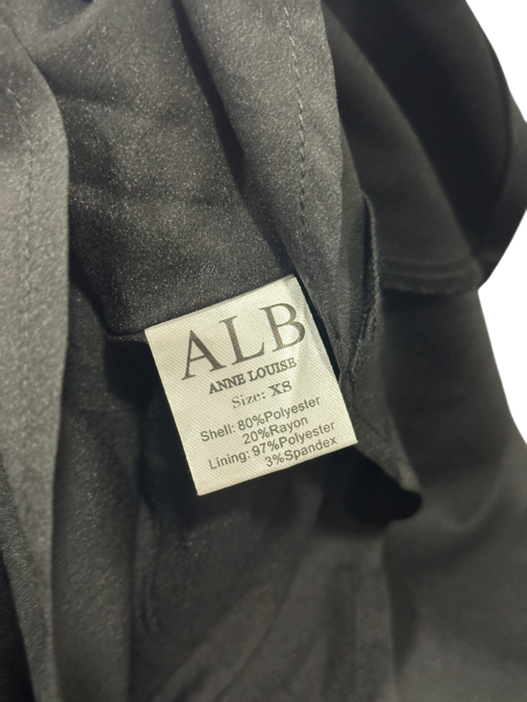 ALB Anne Louise Black Pleated Mini Skirt UK XS