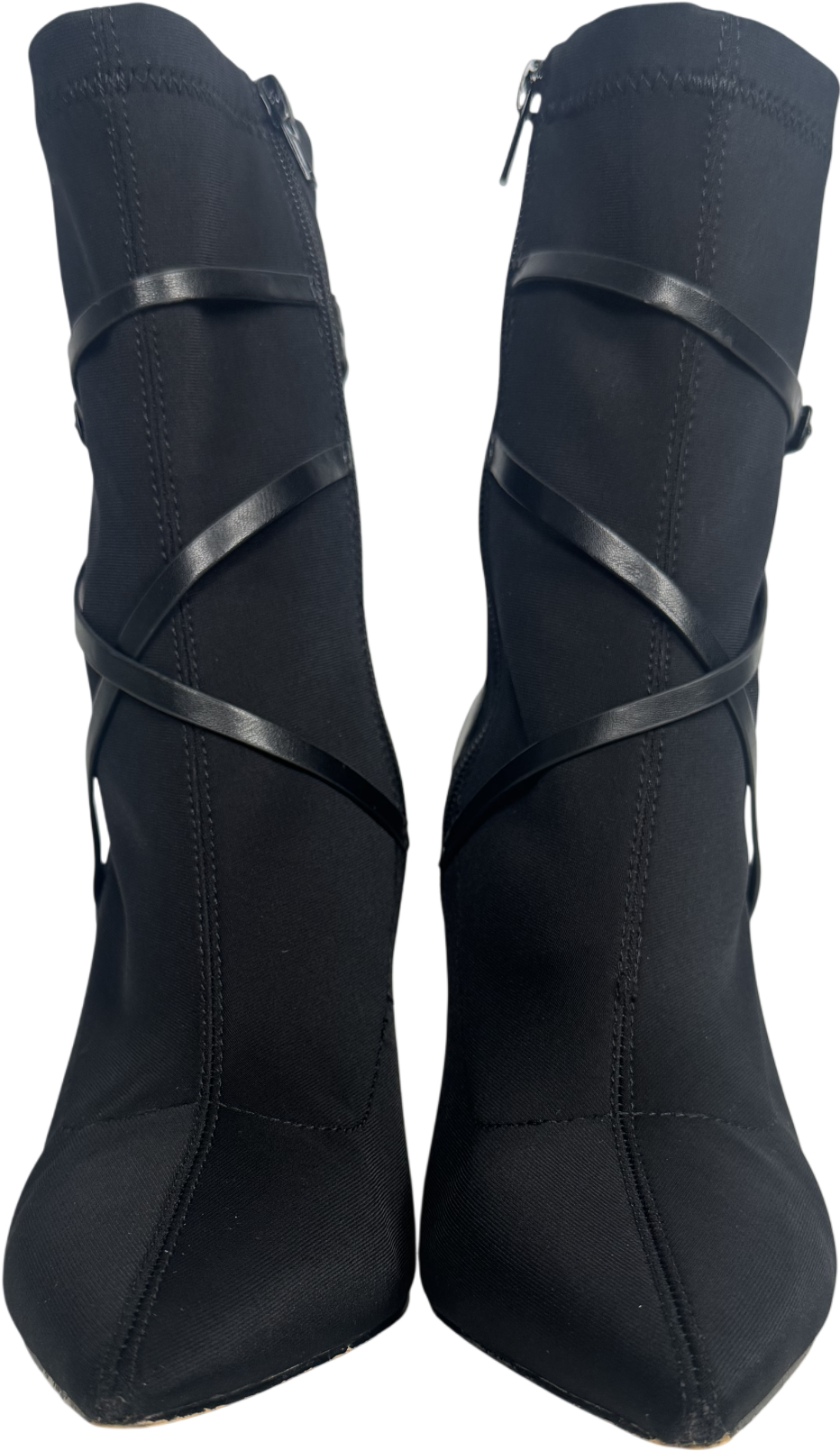 Karen Millen Black Neoprene Buckle Detail Sock Boot UK 3 EU 36 👠