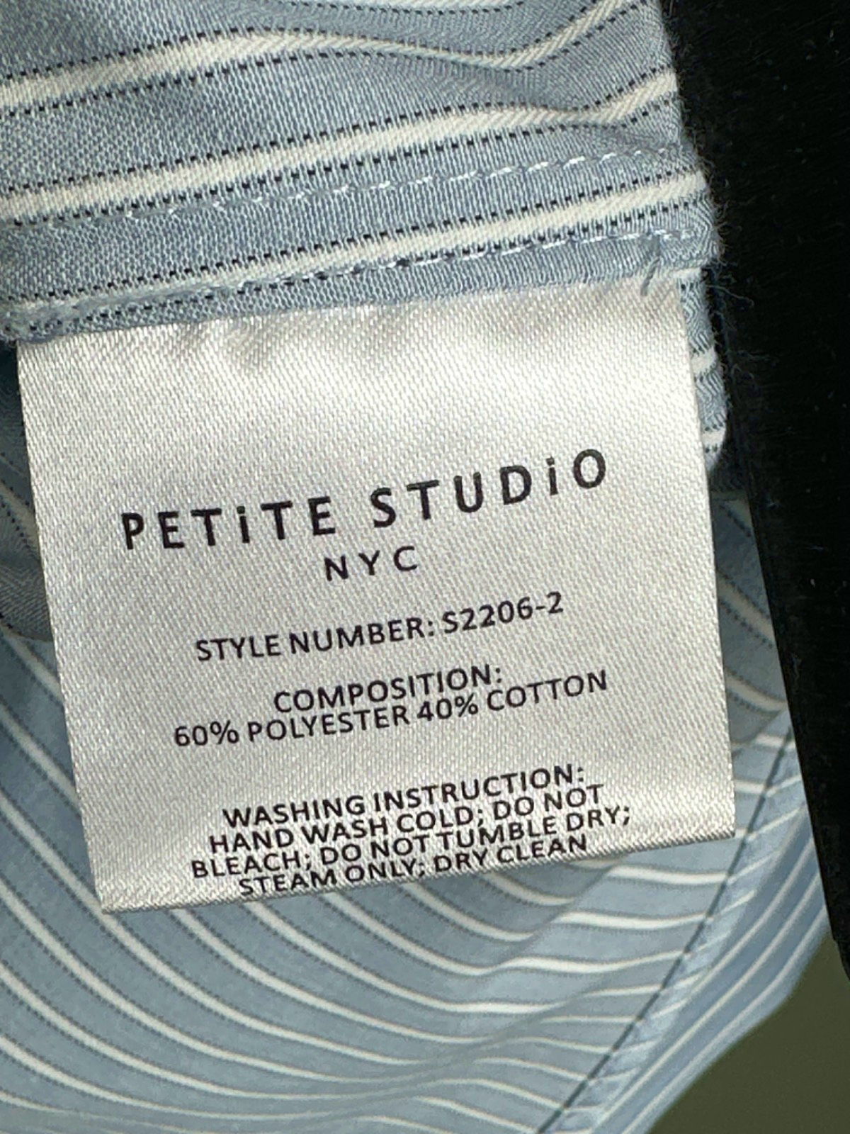 Petite Studio Light Blue Rowan Shirt - Stripes UK S