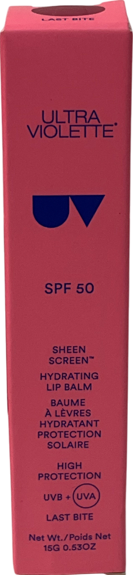 ultra violette Sheen Screen Spf 50 Hydrating Lip Balm Last Bite 15g