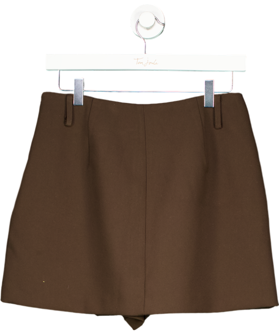 DISSH Brown Julie Bitter Chocolate Tailored Skort UK 10