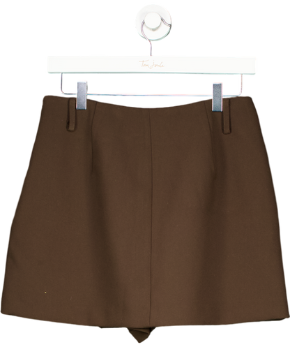 DISSH Brown Julie Bitter Chocolate Tailored Skort UK 10