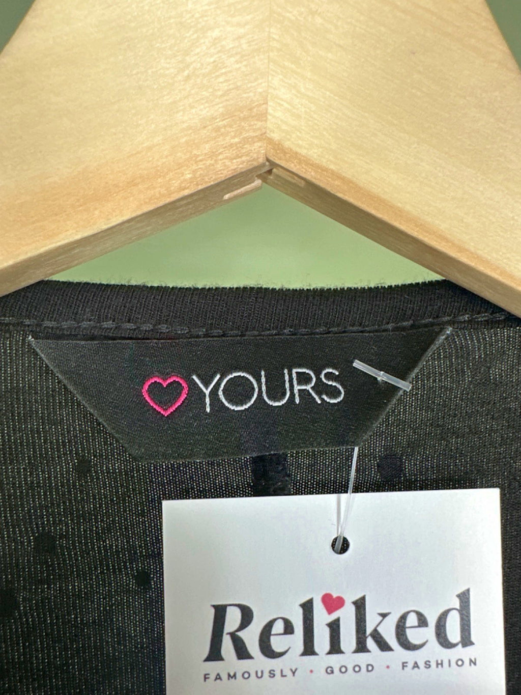 Yours Black Glitter Long Sleeve Dress UK 22-24