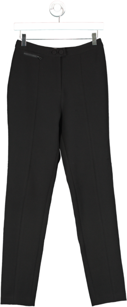 L'academie Black Tapered Trousers UK S