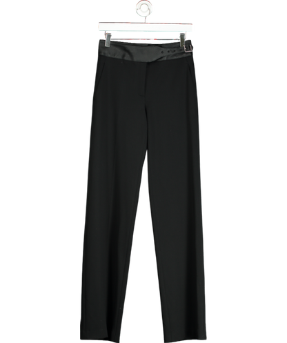 Liviana Conti Black Trouser With Eco-leather Belt UK XS