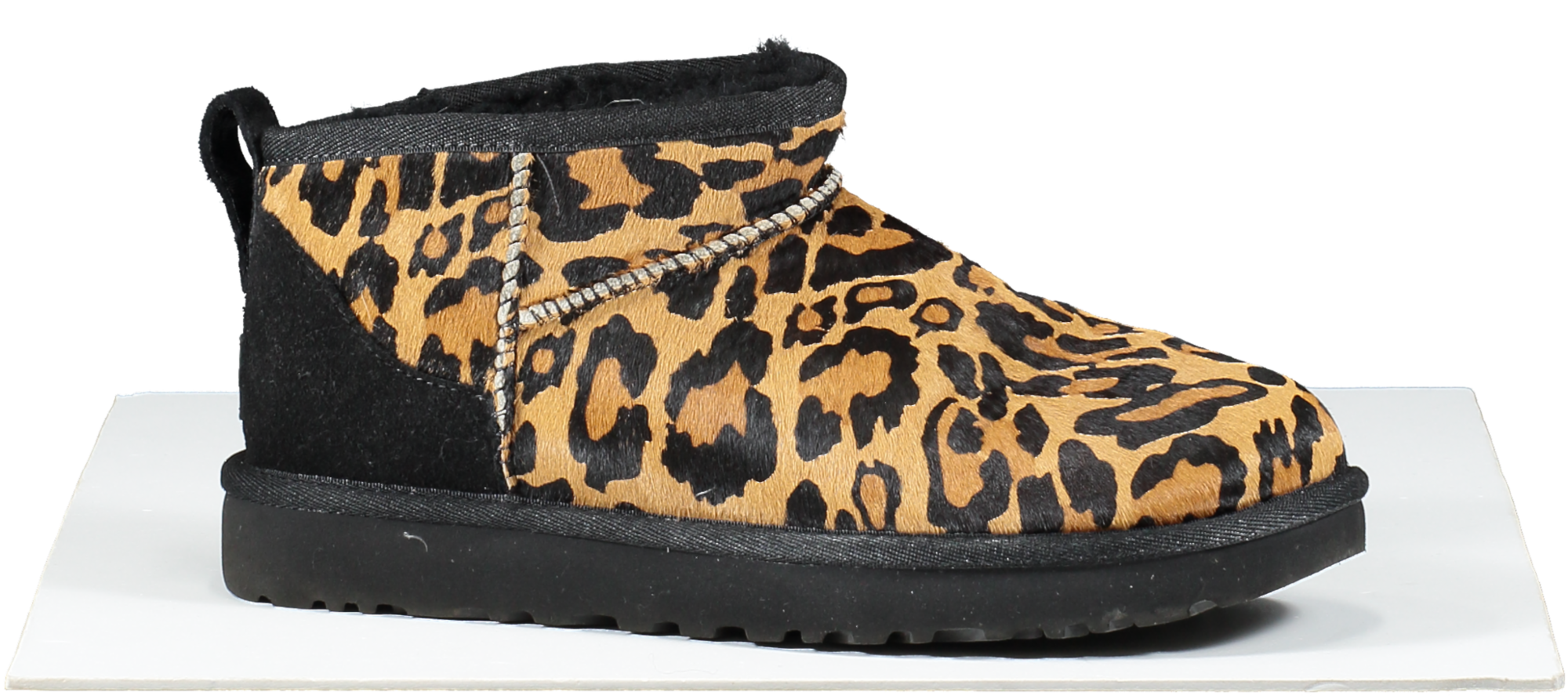 UGG Black Classic Ultra Mini Panther Womens Butterscotch Fashion Boot UK 5 EU 38 👠