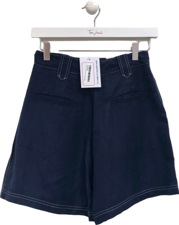 Sancia Navy High-Waisted Shorts UK XS