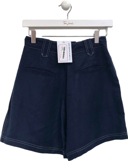 Sancia Navy High-Waisted Shorts UK XS