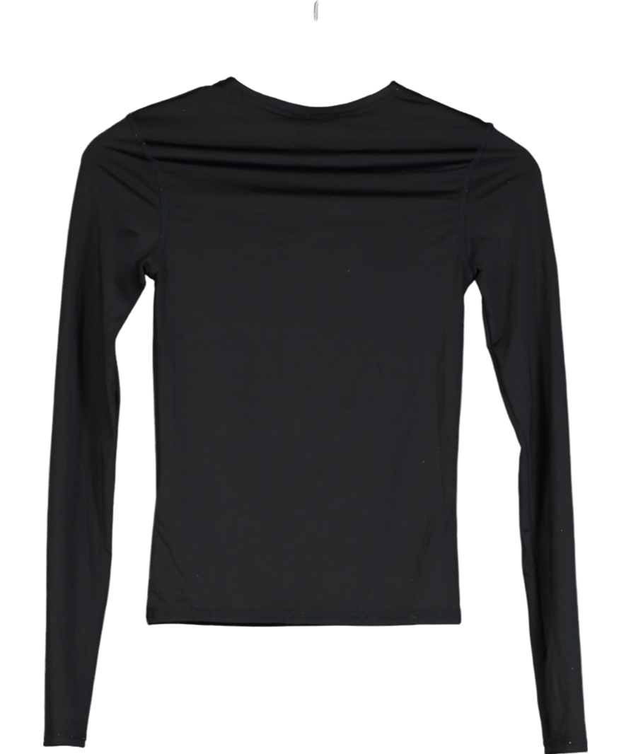 ZARA Black Dri-fit Long Sleeve Top UK S