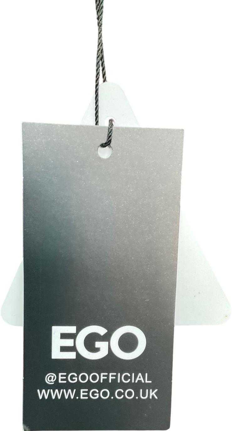 Ego Brown Ruched Detail Asymmetric Crop Top UK S