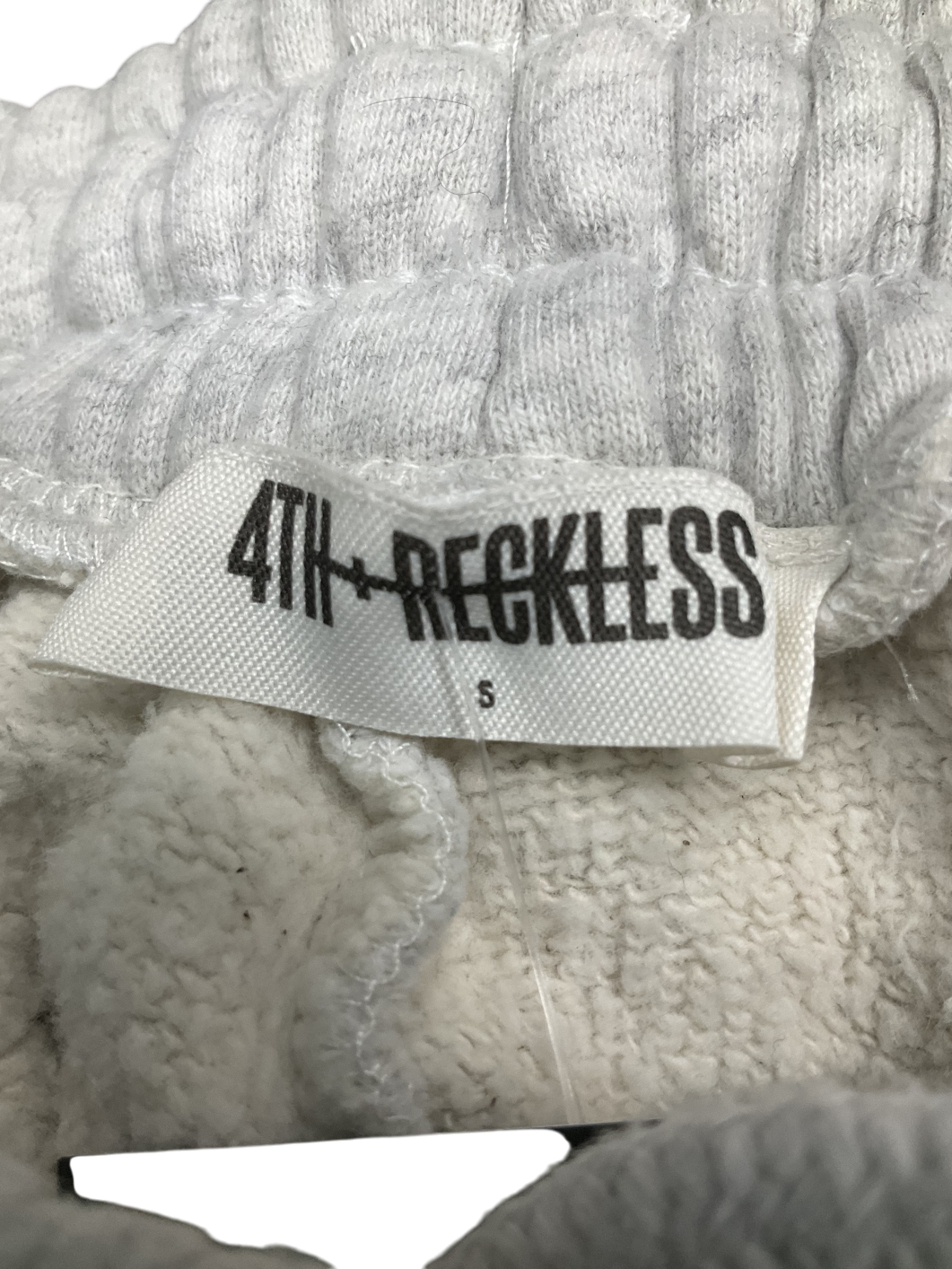 4th & Reckless Grey Branded Jogger UK S