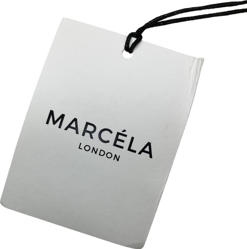 Marcela Cream Suri Asymmetrical One Shoulder Knit Top UK S/M