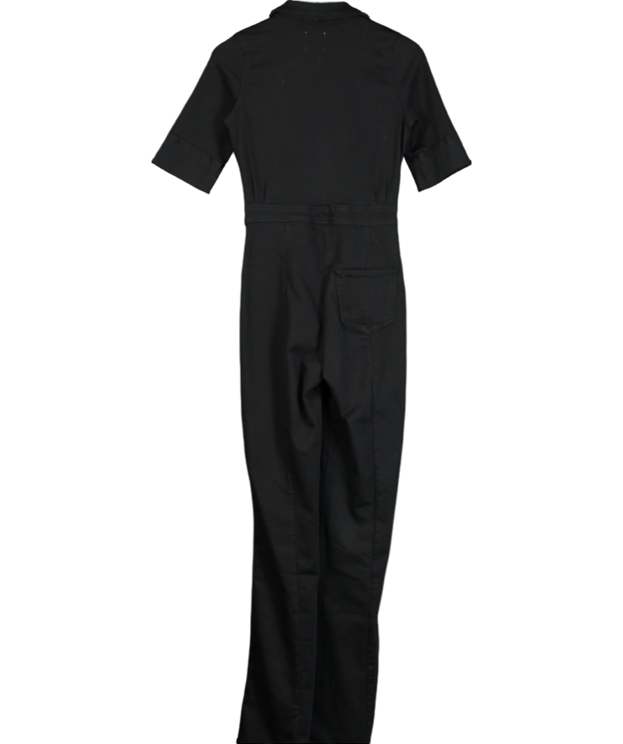 DONNA Ida Black Cassandra Flared Jumpsuit UK XS