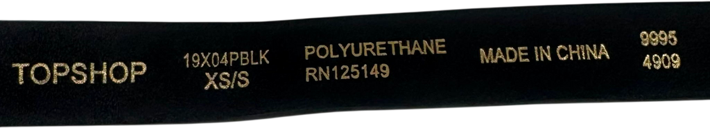 Topshop Black Chain Belt UK XS/S