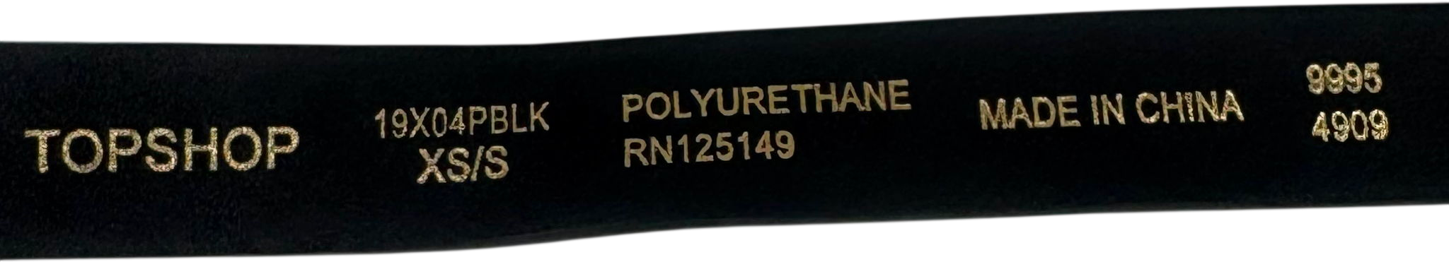 Topshop Black Chain Belt UK XS/S