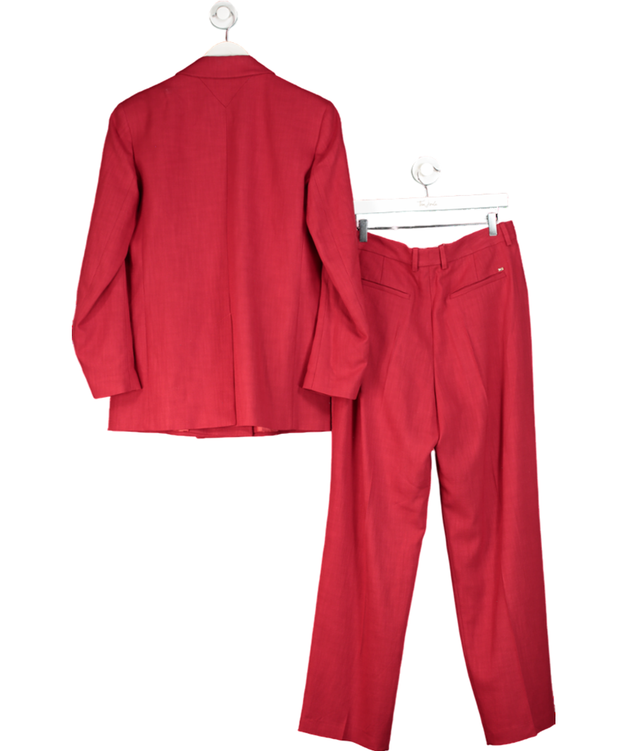 Tommy Hilfiger Red X Sofia Richie Grainge 2-piece Blazer And Wide Legs Pants Suit UK 10