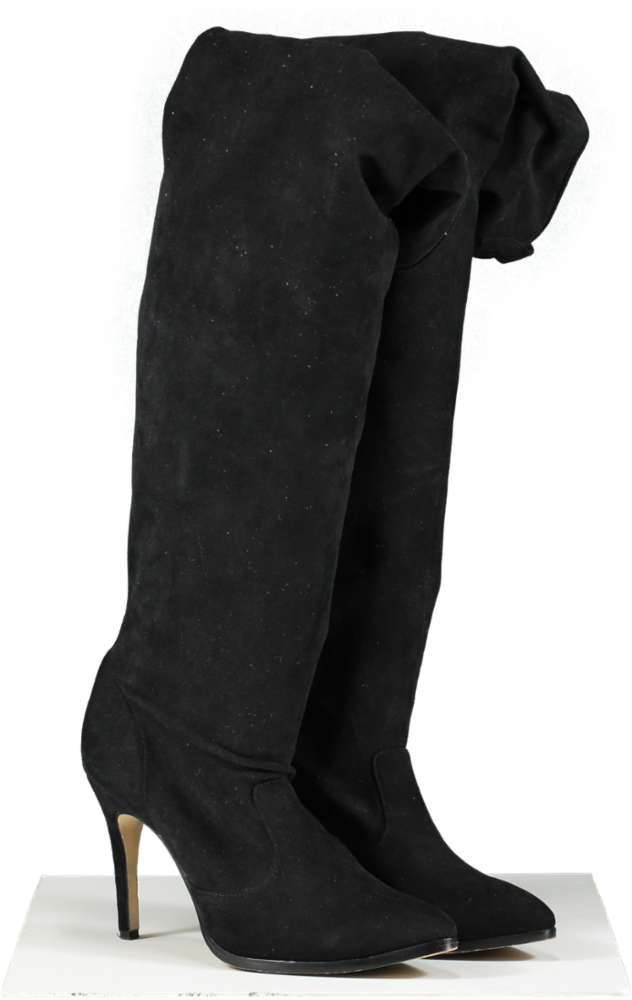 Raye Black Over The Knee Boot UK 8 EU 41 👠
