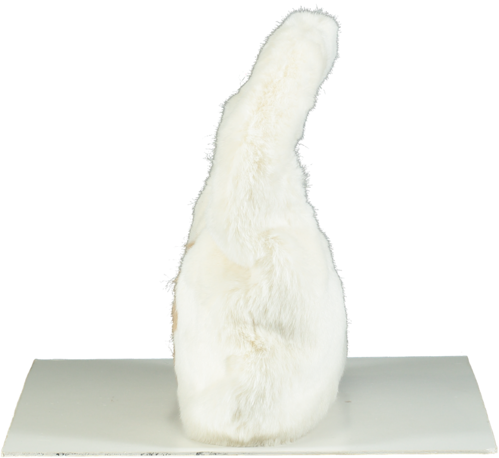 Blu Marine Cream Eco Fur Shoulder Bag