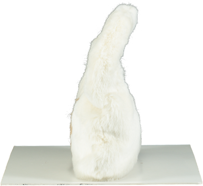 Blu Marine Cream Eco Fur Shoulder Bag