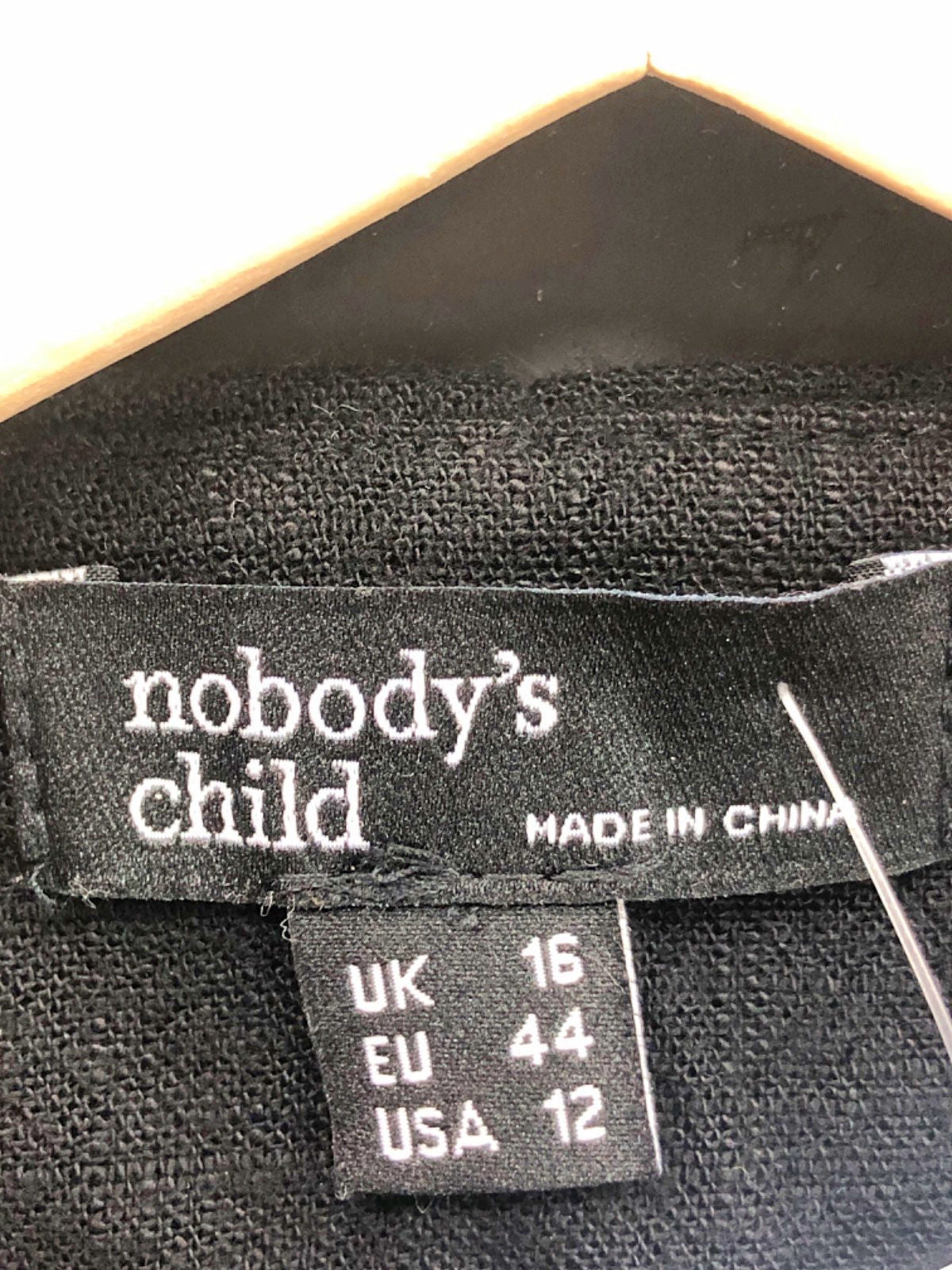 Nobody's Child Black Sleeveless Waistcoat UK 16
